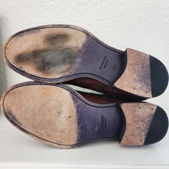 Magnanni for Neiman Marcus Men's side zip leather boot Size 10.5 - Picture 8 of 10